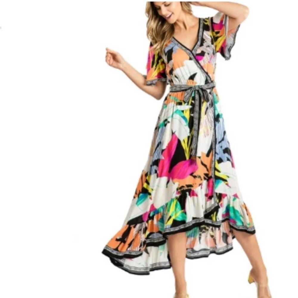 Flying tomato flowy dress, XL